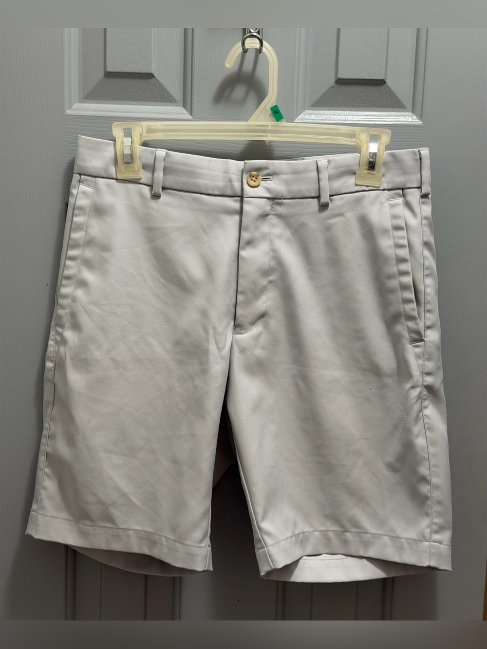 Peter Millar Men's Salem Performance Golf Performance Shorts Gray Size 30